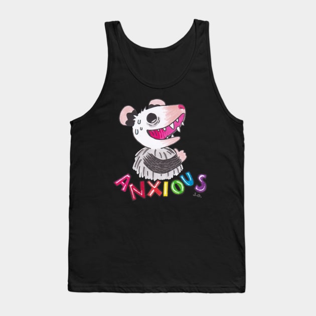 Anxious Tank Top by Possum Mood